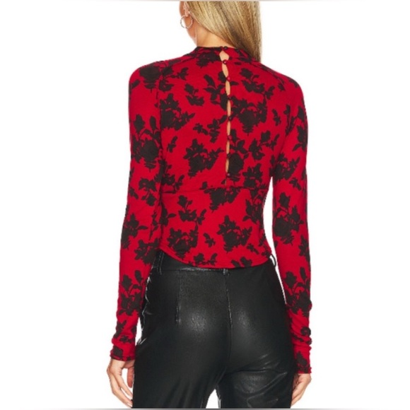 Free People Dinner Party Top Vintage Combo Large Retro Chic Soft Sexy Siren Work - Picture 2 of 13